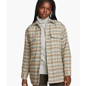 Eddie Bauer Peninsula Shirt Jacket Butterscotch Women's Large NEW NWT